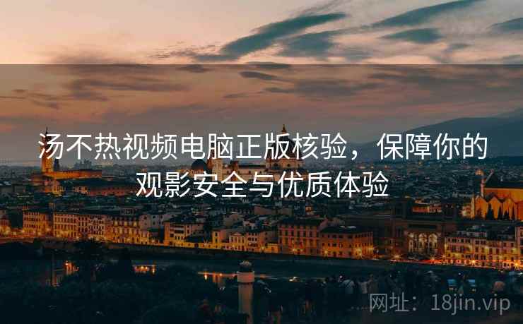汤不热视频电脑正版核验，保障你的观影安全与优质体验