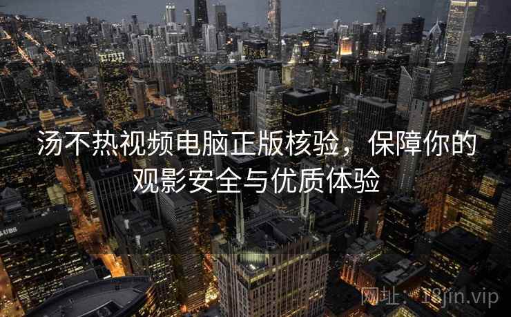 汤不热视频电脑正版核验，保障你的观影安全与优质体验