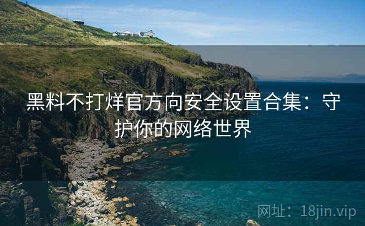 黑料不打烊官方向安全设置合集：守护你的网络世界
