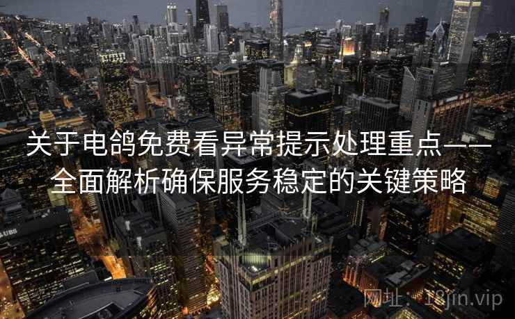 关于电鸽免费看异常提示处理重点——全面解析确保服务稳定的关键策略