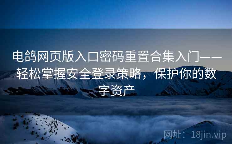 电鸽网页版入口密码重置合集入门——轻松掌握安全登录策略，保护你的数字资产