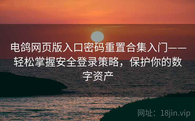 电鸽网页版入口密码重置合集入门——轻松掌握安全登录策略，保护你的数字资产