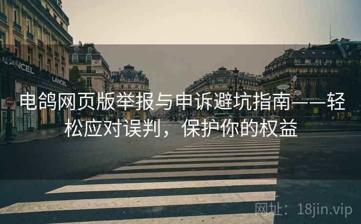 电鸽网页版举报与申诉避坑指南——轻松应对误判，保护你的权益