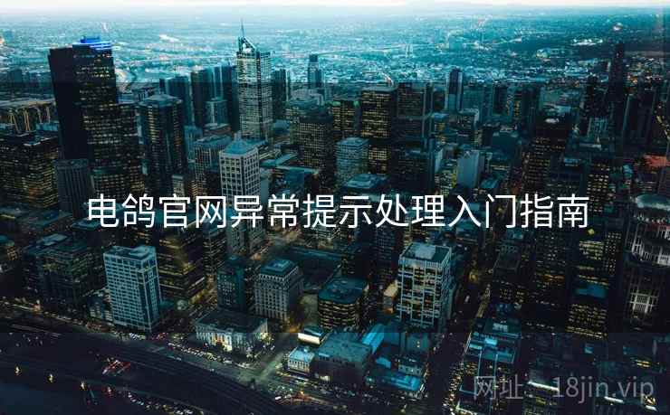 电鸽官网异常提示处理入门指南