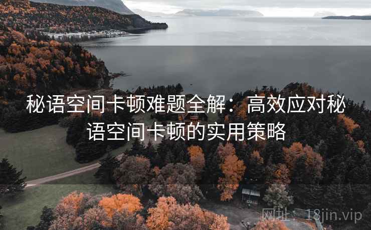秘语空间卡顿难题全解：高效应对秘语空间卡顿的实用策略